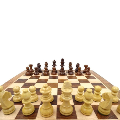 Klasyczne szachy drewniane magnetyczne 30x30 G614