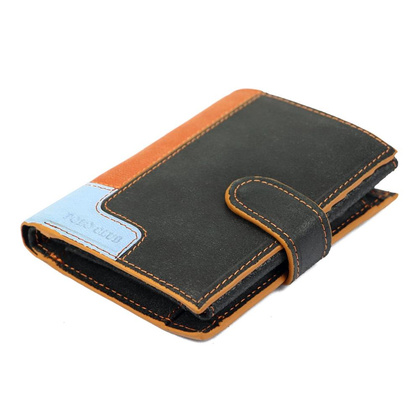 Skórzany męski portfel Polo Club 1223 PL04 czarny