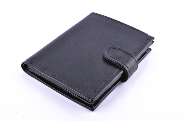 Portfel męski skórzany KEMER P4J Czarny - min. zamówienie 20 / 50 / 100 szt.