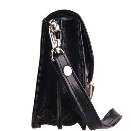 Saszetka skórzana KEMER S102 Czarna - min. zamówienie 20 / 50 / 100 szt.