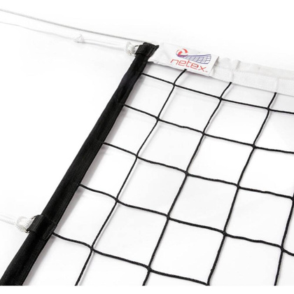 SIATKA DO SIATKÓWKI PROFESJONALNA Z ANTENKAMI CZARNA IV mlw NETEX