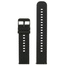 Pasek gumowy do zegarka U27 - czarny/czarny - 18mm