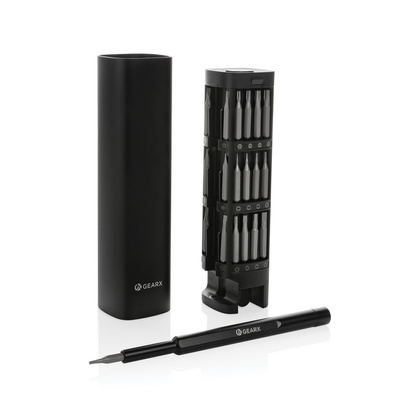 Śrubokręt Gear X, 56 końcówek, aluminium z recyklingu