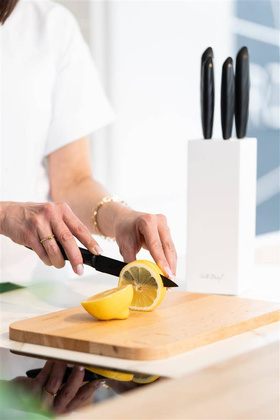 Zestaw noży w białym bloku 5 szt. Caro 27978