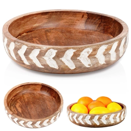 Miska drewniana 24 cm, 1,3 l