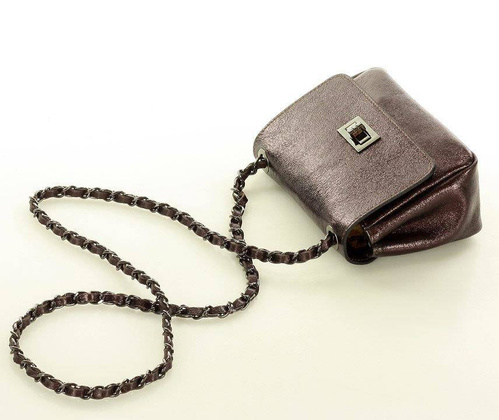 Torebka wizytowa listonoszka skóra MAZZINI - Sevilla metaliczny brąz caffe - min. zamówienie 20 / 50 / 100 szt.