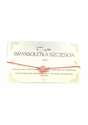 Bransoletka SZCZĘŚCIA Agat