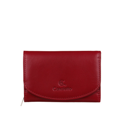 Czerwony skórzany Portfel damski Canaletto PD1202cs165 RFID