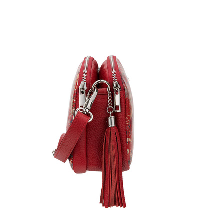 Mała i klasyczna torebka BajuBaj ze skóry licowej i ozdobnym frędzlem TD835s132