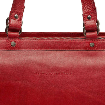 Torebka damska shopper na laptopa 15" Czerwona - min. zamówienie 20 / 50 / 100 szt.