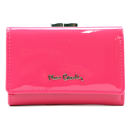 Portfel damski skórzany PIERRE CARDIN 07 SHINY 117 Czerwony