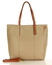 MARCO MAZZINI Elegancka torba skórzana sustainable leather bag beż cappuccino - min. zamówienie 20 / 50 / 100 szt.