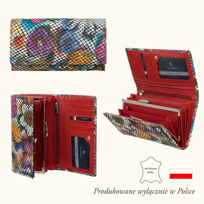 Duży portfel damski BajuBaj ze skóry licowej – elegancja i funkcjonalność na co dzień PD1602s155