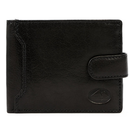 Skórzany męski portfel EL FORREST 709-19 RFID czarny