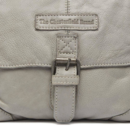 Listonoszka skórzana Cato Jasno szara - min. zamówienie 20 / 50 / 100 szt.