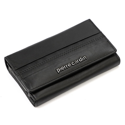 Portfel damski skórzany PIERRE CARDIN TILAK130 455 Granatowy