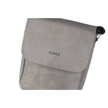 Torba skórzana KEMER S7 Ciemno szara - min. zamówienie 20 / 50 / 100 szt.
