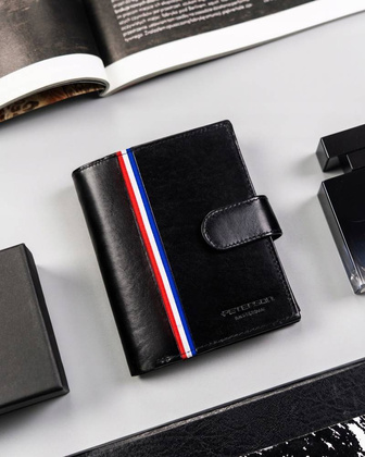 Duży portfel męski z zapięciem na zatrzask