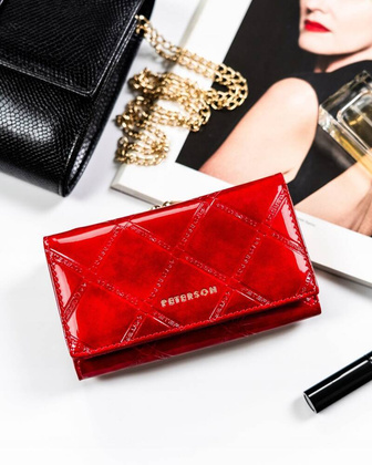 Pojemny portfel damski ze skory naturalnej