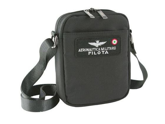 Torba na ramię AERONAUTICA MILITARE Airspace Czarna