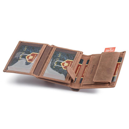 Portfel skórzany PTN 348 2-1-4 Hunter