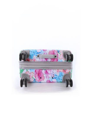 Walizka średnia ELLE Flower biała