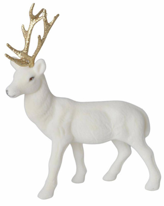 Renifer biały zamszowy mały