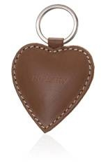 Brelok do kluczy w kształcie serca ze skóry