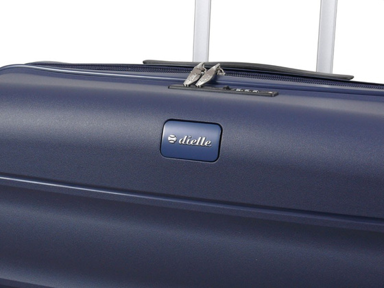 Walizka DIELLE 100 4k 55cm kabinowa granatowa PP z poszerzeniem