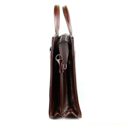 525 Teczka damska suwakowa-2komorowa- jasny brąz KEMER