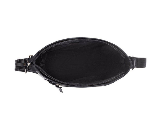 Skórzana torba damska listonoszka Parla FL21 czarna - min. zamówienie 20 / 50 / 100 szt.