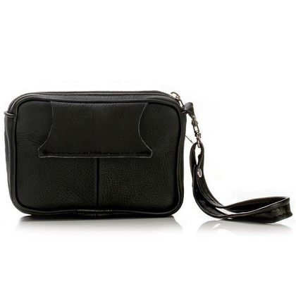 Saszetka skórzana KEMER SOLIER ML23 Czarna - min. zamówienie 20 / 50 / 100 szt.