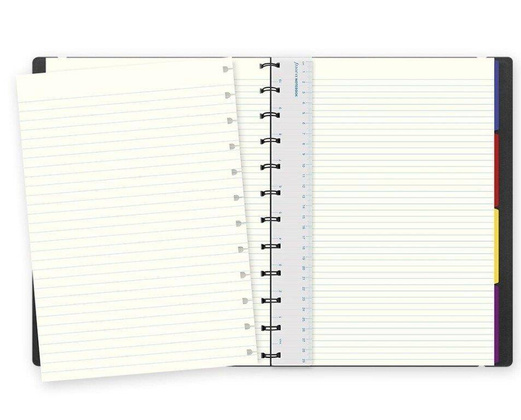 Notebook fILOFAX CLASSIC A4 blok w linie, czarny