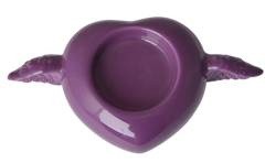 Serce fioletowe na tealight