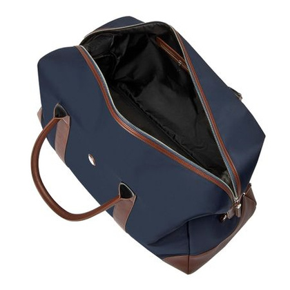 Torba podróżna Button Navy & Brown