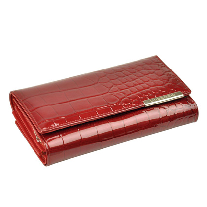 Portfel damski skórzany PELLUCCI BC-121 Czerwony