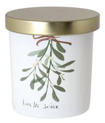 Świeczka w szkle róża i eukaliptus mała