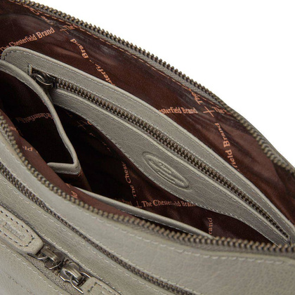 Torebka damska skórzana na ramię Jasno szara - min. zamówienie 20 / 50 / 100 szt.