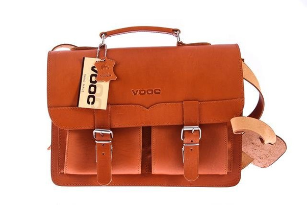 Klasyczna teczka / plecak KEMER VOOC Vintage P12 naturalny