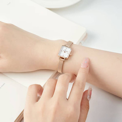 ZEGAREK DAMSKI DANIEL WELLINGTON Quadro Mini Melrose 15mm DW00100727 + BOX (zw524c)