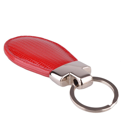 Brelok skórzany KEMER KL 36 Czerwony lakier - min. zamówienie 20 / 50 / 100 szt.