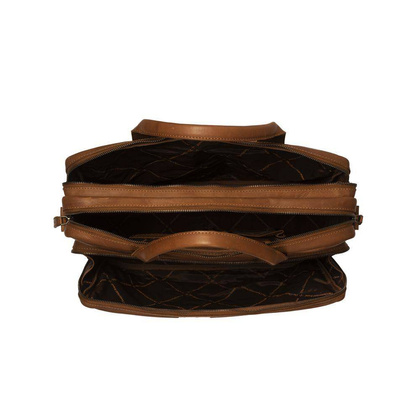 Torba skórzana na laptop 15" Koniak - min. zamówienie 20 / 50 / 100 szt.