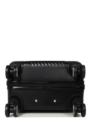 LYS Paris Cali Mała twarda czarna walizka kabinowa na kółkach 55 cm