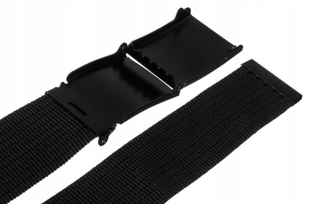 Czarny parciany pasek meski