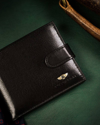 Duży portfel męski z systemem rfid protect