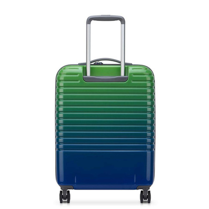 Delsey Caumartin Plus mała zielono - niebieska walizka kabinowa na kółkach 55 cm
