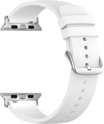 LAVVU Biały silikonowy pasek do zegarka dla APPLE WATCH 38-40 mm