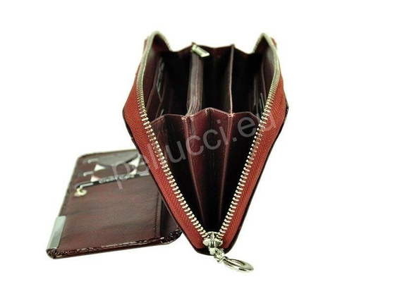 Portfel damski skórzany PELLUCCI BC-111 Czerwony