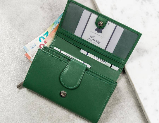 Portfel damski skórzany RD-21-GCL RED MULTI2