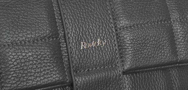 Pikowana listonoszka ze skóry Rovicky Szara